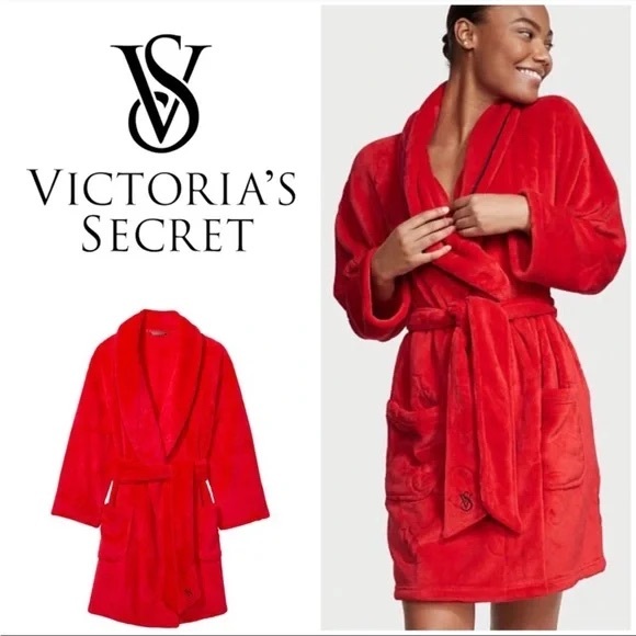 Victoria's Secret Other - NWT! Victoria's Secret Red Cozy Wrap Robe